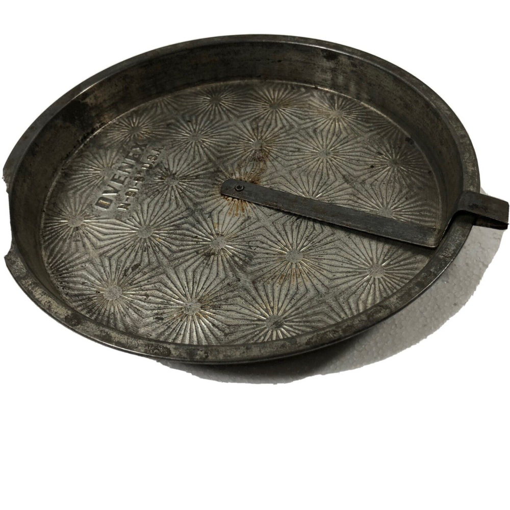 VTG Ovenex N-91-9 & Starburst Pie Cake Tin with bottom release Farmhouse